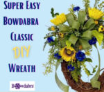Video DIY - How to make a quick and easy sunflower wreath