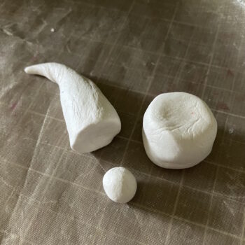 Form Hat, Body, and Nose Gnome Pieces