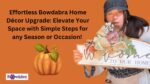 How to quickly and easily make a gorgeous fall welcome sign with Bowdabra
