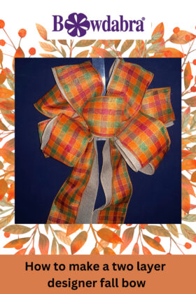 two layer designer fall bow