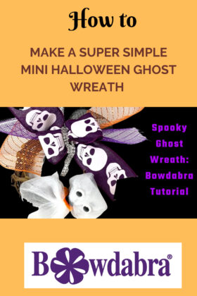 mini halloween ghost wreath