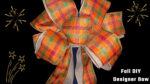 How to easily make the best professional two layer designer fall bow in no time