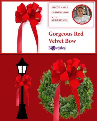 beautiful red velvet bow
