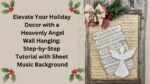 Video how to make the best heavenly angel wall hanging