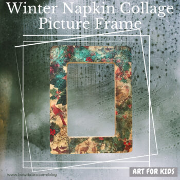 Winter Napkin Collage Picture Frame (Instagram)