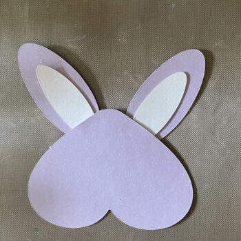 Glue Ears to Head of Bunny Egg Cup