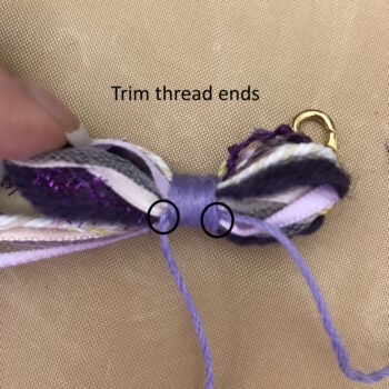 Trim Thread Ends Close to Wrap