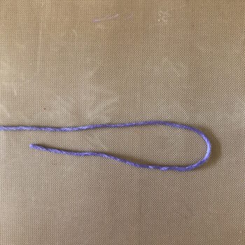 Form Open Loop at One End of Tying Thread