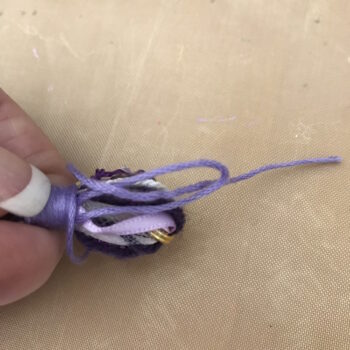 Place End of Tying Thread through Loop