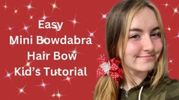 The best easy Hair Bow: Kids make it with the Mini Bowdabra