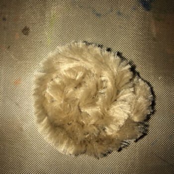 Coil Pipe Cleaner to Form Turkey Face