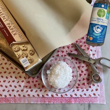 Supplies for Beeswax Food Wraps with Oil