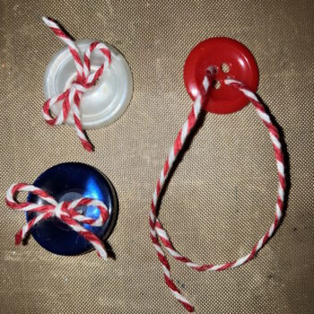Tie Bow on Buttons