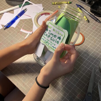 Adhere Label to Container