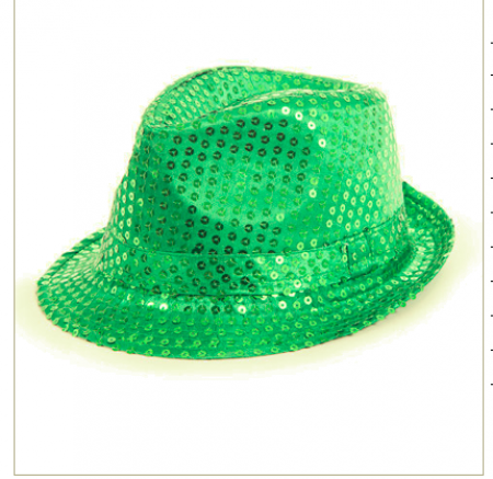 Sparkle Green Sequin Fedora Hat – Bowdabra