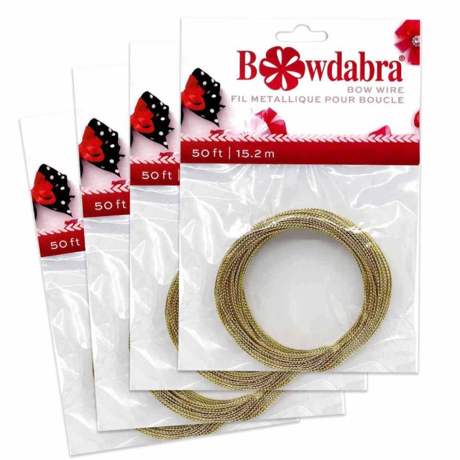 Bowdabra Bow Maker Wire 50ft/15.2 Metres Gold or Silver Christmas Birthday  
